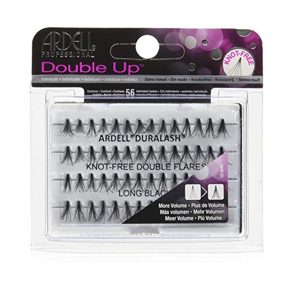 ARDELL Professional Double Individuals Knot-Free Double Flares - Long Black