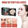 xiaoquexing Head Air Cushion Foundation, CC Cream Water Feeling Flawless BB Cream Moisturizing Oil Control, Light Lissage Nat