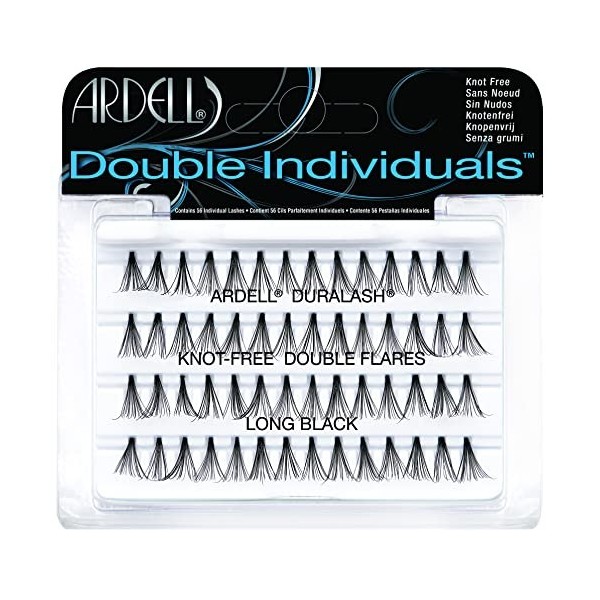 Ardell Double Individuals Faux-cils individuels sans nœuds Long Lemballage peut varier 