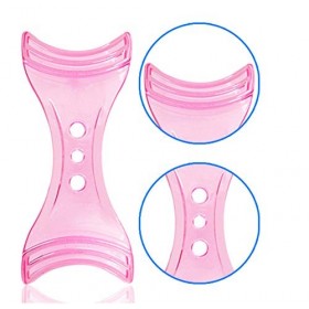 2pcs cartes dassistant eyeliner en plastique rose formes eye-liner gabarits gabarits guide gabarits supérieur sous doublure 