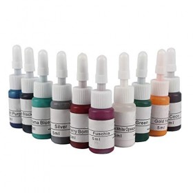 10pcs Couleurs de Base Encre de Tatouage Ensemble Body Peinture Pigment Kit Professionnel Pernament Maquillage Tatouage Encre
