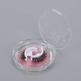 Autocollants De Faux Cils 2 Paires De Supports épais Bouclés Doubles Paupières Faux Cils Bandes De Gelée De Fibres Chimiques 