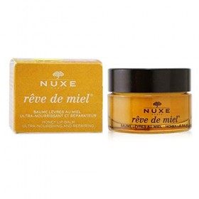 Nuxe Rêve de Miel Baume Lèvres au Miel Ultra-Nourrissant Édition Limitée We Love Bees, 15 g