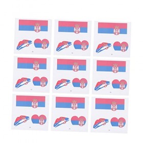 DOITOOL 25 Feuilles Autocollant De Drapeau Bouteilles DEau Autocollants Autocollants Imperméables Drapeaux De Pays Autocolla