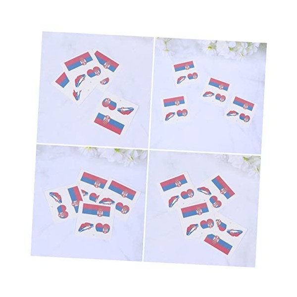 DOITOOL 25 Feuilles Autocollant De Drapeau Bouteilles DEau Autocollants Autocollants Imperméables Drapeaux De Pays Autocolla