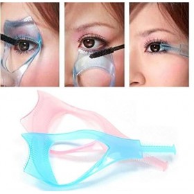 2 PCS plastique Mascara Guard Guarder avec peigne-Beauté Make Up Eyes Mascara Shields supérieure des outils de maquillage bl