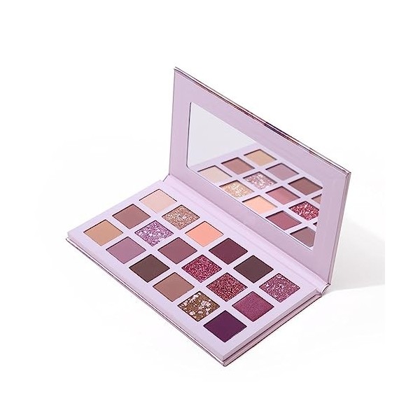 Dinglong La nouvelle palette de fards à paupières Nude 18 couleurs Matte Shimmer Glitter Multi-Reflective Shades Teint Ultra 