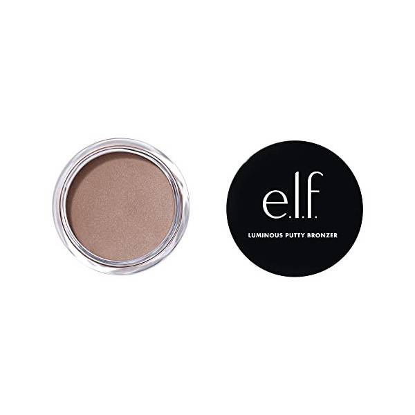 e.l.f. Luminous Putty Bronzer, poudre bronzante légère pour une finition éclatante et lumineuse, hautement pigmentée, végétal