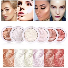 Enlumineurs Illuminateurs Highlighter Maquillage Highlight Palette Shimmer Highlighter Powder Palette Couleurs Simple Poudre 