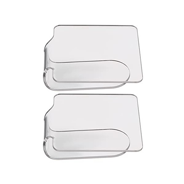 FOMIYES Lot de 2 palettes de maquillage transparentes pour artiste, spatule, plateau de mélange pour fond de teint, fard à pa