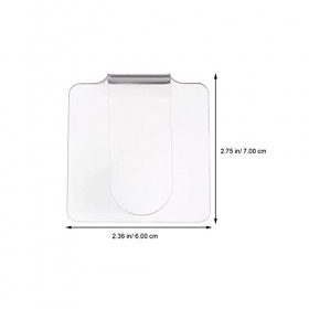 FOMIYES Lot de 2 palettes de maquillage transparentes pour artiste, spatule, plateau de mélange pour fond de teint, fard à pa