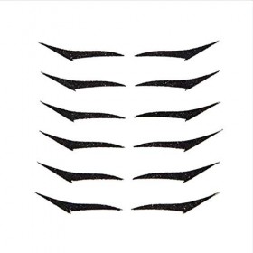 6 Paires Autocollant Eyeliner Bande Réutilisables pour les yeux de Chat Maquillage pour les yeux de chat Double autocollant d