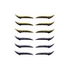 6 Paires Autocollant Eyeliner Bande Réutilisables pour les yeux de Chat Maquillage pour les yeux de chat Double autocollant d