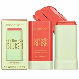 Stick hydratant teinté, fard à joues maquillage, Fard à joues naturel et hydratant longue durée 0,6 oz pour le maquillage des