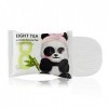 BOM Eight Tea Lip n Eye Remover Pads Lingettes démaquillantes imperméables, yeux et lèvres au thé vert, 30 unités