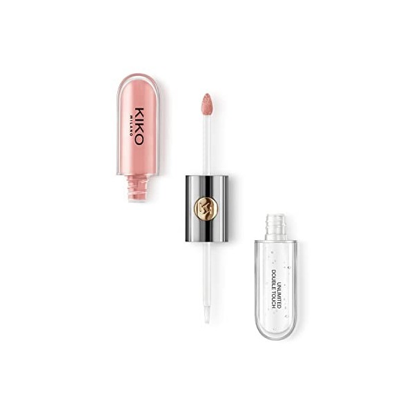 KIKO Milano Unlimited Double Touch 101 | Rouge À Lèvres Liquide En 2 Étapes, Fini Lumineux. Tenue Jusqu’À 12 Heures. Base Col