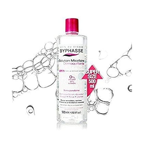 Byphasse - micellar make up remover solution sensitive skin 500ml - btsw-126935