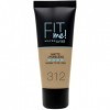 Maybelline New-York - Fond de teint Fluide Fit Me Matte & Poreless - Peaux normales à grasses - Teinte : 312 Doré - 30 ml