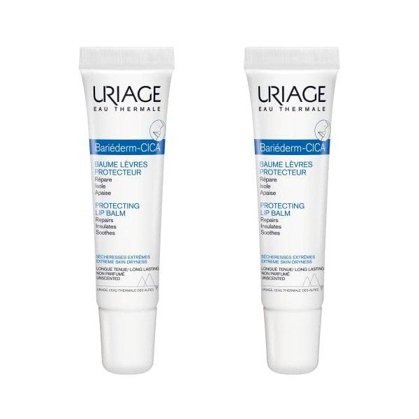 Uriage Bariéderm Cica Baume Lèvres Protecteur Lot de 2 x 15 ml