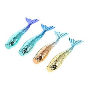 4 Pièces Tube De Brillant à Lèvres Sirène Échantillon De Lèvre Bouteilles De Baume à Lèvres Tubes De Rouge à Lèvres Bricolage