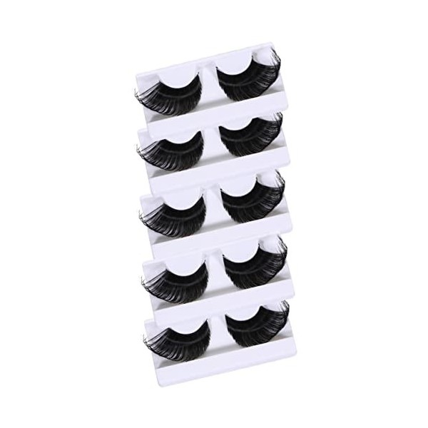 minkissy 5 Paires Faux Cils Extra Longs Halloween Faux Cils Dhalloween Cils Dart Daraignée Longs Cils Dhalloween Faux Cil