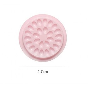 20 PCS En Plastique Support De Colle Pour Cils Jetable Adhésif Palette Pad Rose Titulaire Extensions De Cils Plateau De Colle