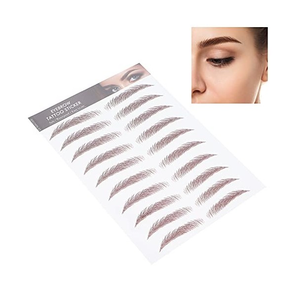 Transferts de Sourcils, Autocollant de Tatouage de Sourcils Autocollant de Transfert de Sourcils pour Femmes, Autocollants de