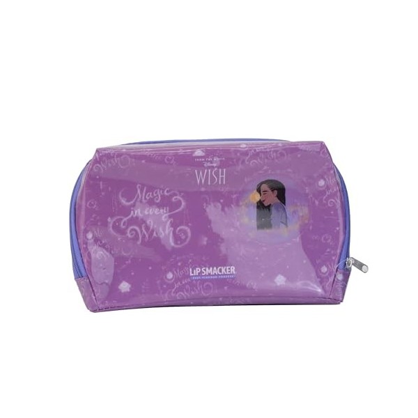 Lip Smacker Wish Essential Makeup Bag, Sac pour Enfants Inspiré Disney Wish avec Gloss à Lèvres, Crèmes, Accessoires et Appli