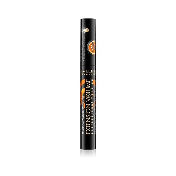 Eveline Cosmetics Extension Volume Mascara, extension et nourrissant, 10 ml, noir