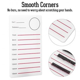 Support de bac à cils surdimensionné, Support dextension de cils, Rehausse parfaitement les cils, Boîte de rangement en cris