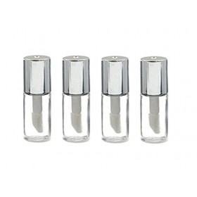 Ericotry Lot de 12 flacons vides rechargeables en plastique pour gloss à lèvres, baume à lèvres, mini flacons de 1,2 ml avec 