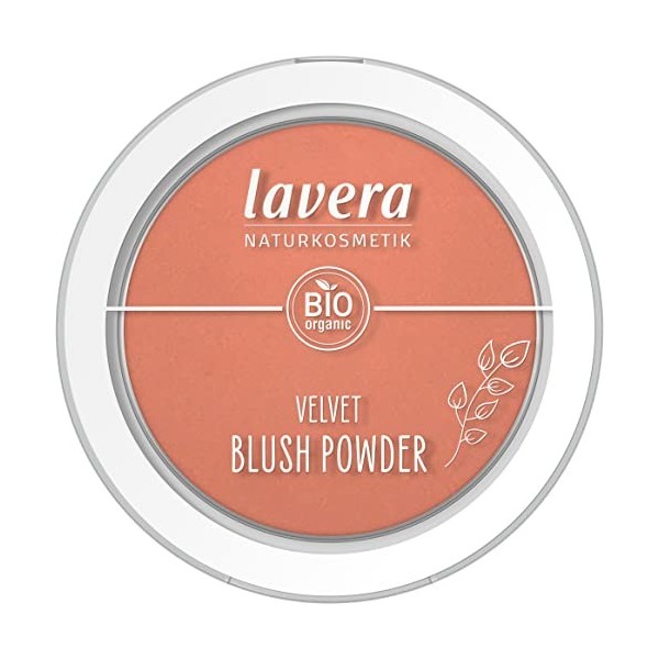 lavera Velvet Blush Powder - Rosy Peach 01- apricot - Bio Mandelöl & Vitamine E - matt - samtige Textur 1 x 5g 