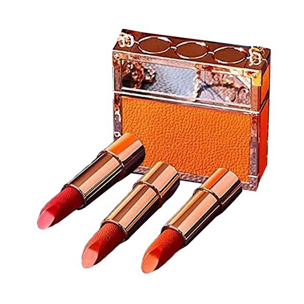 rouge à lèvres mat velours - Rouge à lèvres mat hydratant antiadhésif avec pochette à chaîne glamour - rouge à lèvres en cuir