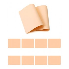 QWORK 10 pièces peau synthétique tatouage, fausse peau de tatouage, peau de pratique de tatouage, deux côtés disponibles, pou