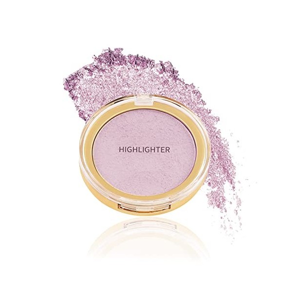 Boobeen Highlighter Powder Palette - Illuminateur de lumière pour le visage Highlighter Makeup, Long Lasting Brighten Skin