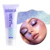 Prreal Body Glitter Gel 50ml, Paillettes de visage, Body Gel paillettes Shimmer liquide fard à paupières, Paillettes Chunky H