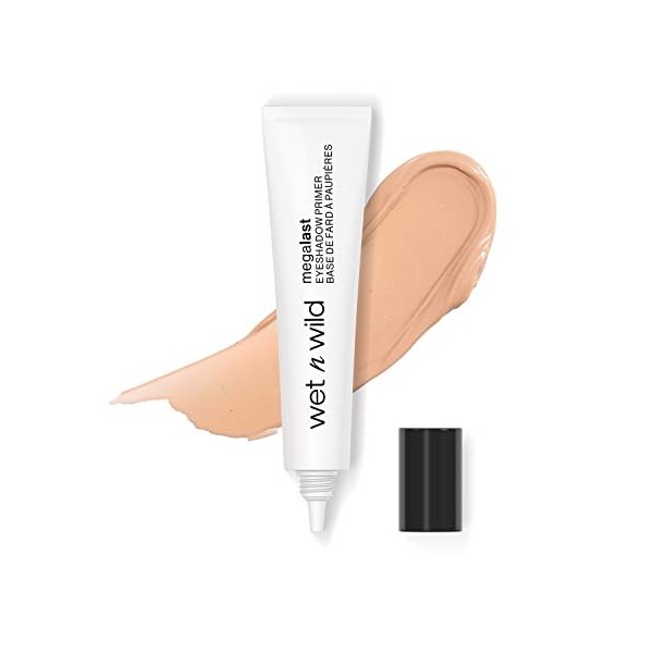 Wet N Wild Megalast Eyeshadow Primer, Base de Maquillage Ultra-Crémeuse et Légère avec Un Fini Transparent et UneFormule Long