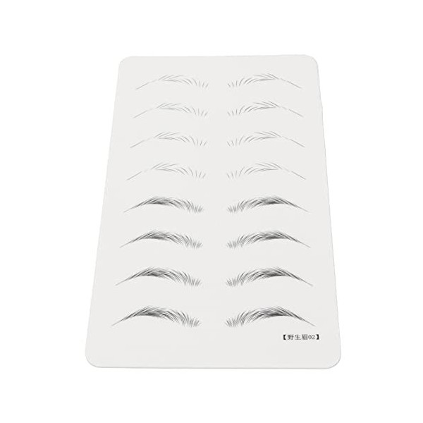 Peau Dentraînement de Microblading, Peau Dentraînement Double Face pour les Tatouages ​​de Sourcils Feuilles de Fausse Peau