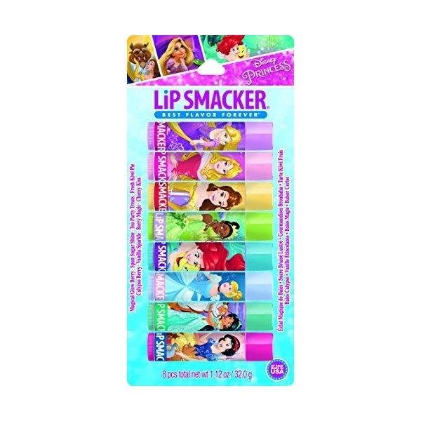 Lip Smacker Disney Princess Balm Party Pack, 8 Count