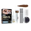 Eyebrow And Eyelash Color Kit , 2 In 1 Semi-permanent Brow & Lash Color D-y-e Makeup At Home , Does Not Fade , Sweat And Do N