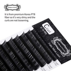 Extension de cils faux de vison/Fournitures dextension de cils individuels utilisation de Salon/Épaisseur de la boucle D 0.0