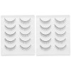 FRCOLOR 10 Paires De Faux Cils Courts Faux Cils Magnétiques Cils De Mascara Pour Les Yeux Manga Femmes Cils Aspect Naturel Pe