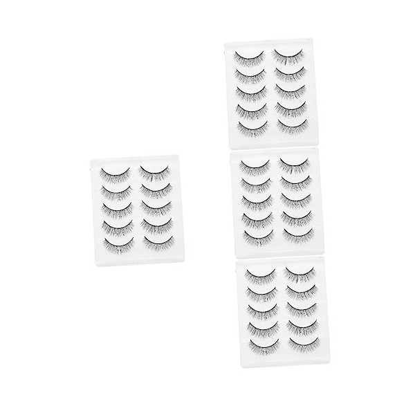 FRCOLOR 10 Paires De Faux Cils Courts Faux Cils Magnétiques Cils De Mascara Pour Les Yeux Manga Femmes Cils Aspect Naturel Pe