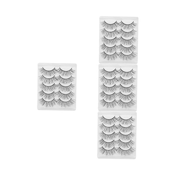 FRCOLOR 10 Paires De Faux Cils Courts Faux Cils Magnétiques Cils De Mascara Pour Les Yeux Manga Femmes Cils Aspect Naturel Pe