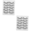 FRCOLOR 10 Paires De Faux Cils Courts Faux Cils Magnétiques Cils De Mascara Pour Les Yeux Manga Femmes Cils Aspect Naturel Pe