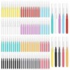 100pcs Micro Brosse Sourcils avec Capuchon, Micro Brosse Sourcils Brow Lift Multifonctionnel Brosses à Sourcils pour Sourcils