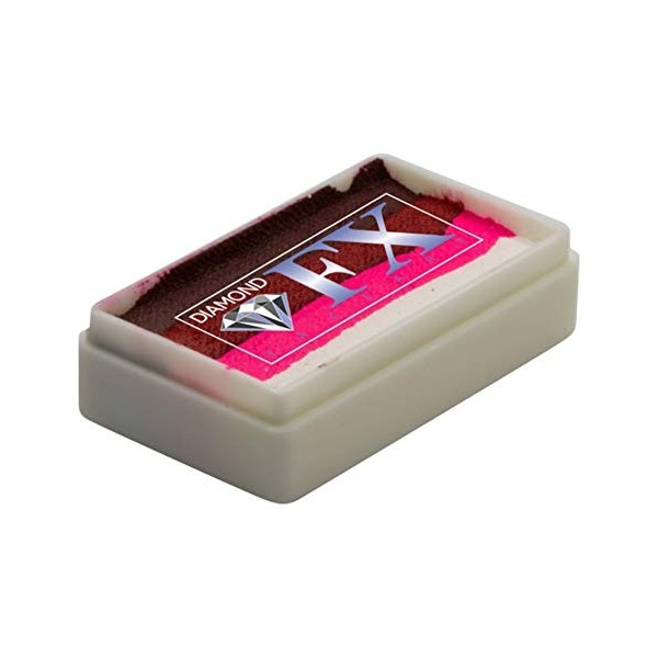 Diamond FX Split Cake - Evil Rose RS30-55, gâteaux arc-en-ciel de qualité professionnelle, peinture faciale activée à leau, 