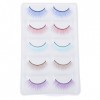 Beaupretty 5 Paires De Faux Cils De Couleur Faux Cils Cils Naturels Réutilisables Cils Vifs Naturels Fête DHalloween Faux Ci