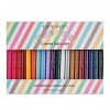 Maritown 20 pièces ensemble deye-liner coloré stylo gel Eyeliner mat Crayon bâton étanche à la transpiration sans bavure sty