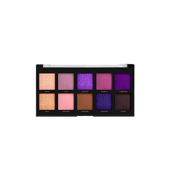 Palette de fards à paupières Profusion Cosmetics - 10 teintes Violets